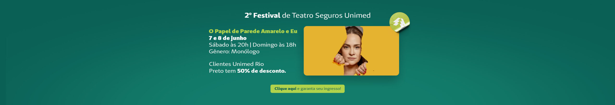 Teatro | O Papel de Parede Amarelo e Eu