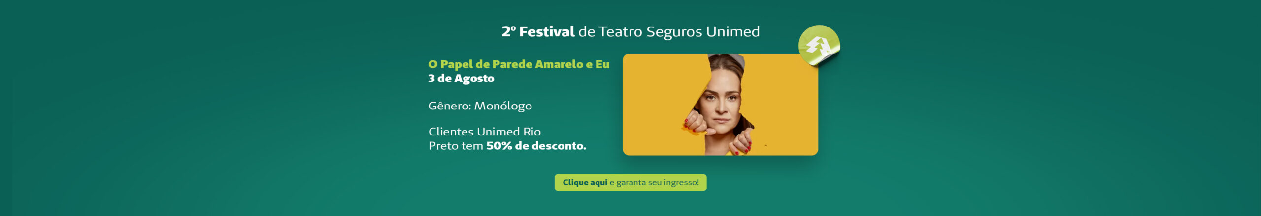 Teatro | O Papel de Parede Amarelo e Eu